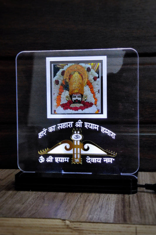 Khatu Shyam Ji Idol LED Light Glow Frame