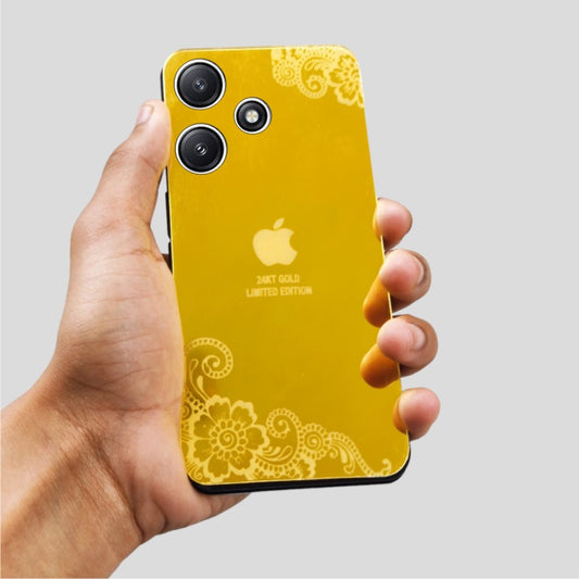 Redmi 12 5g I Phone Style Logo Golden Back Panel.